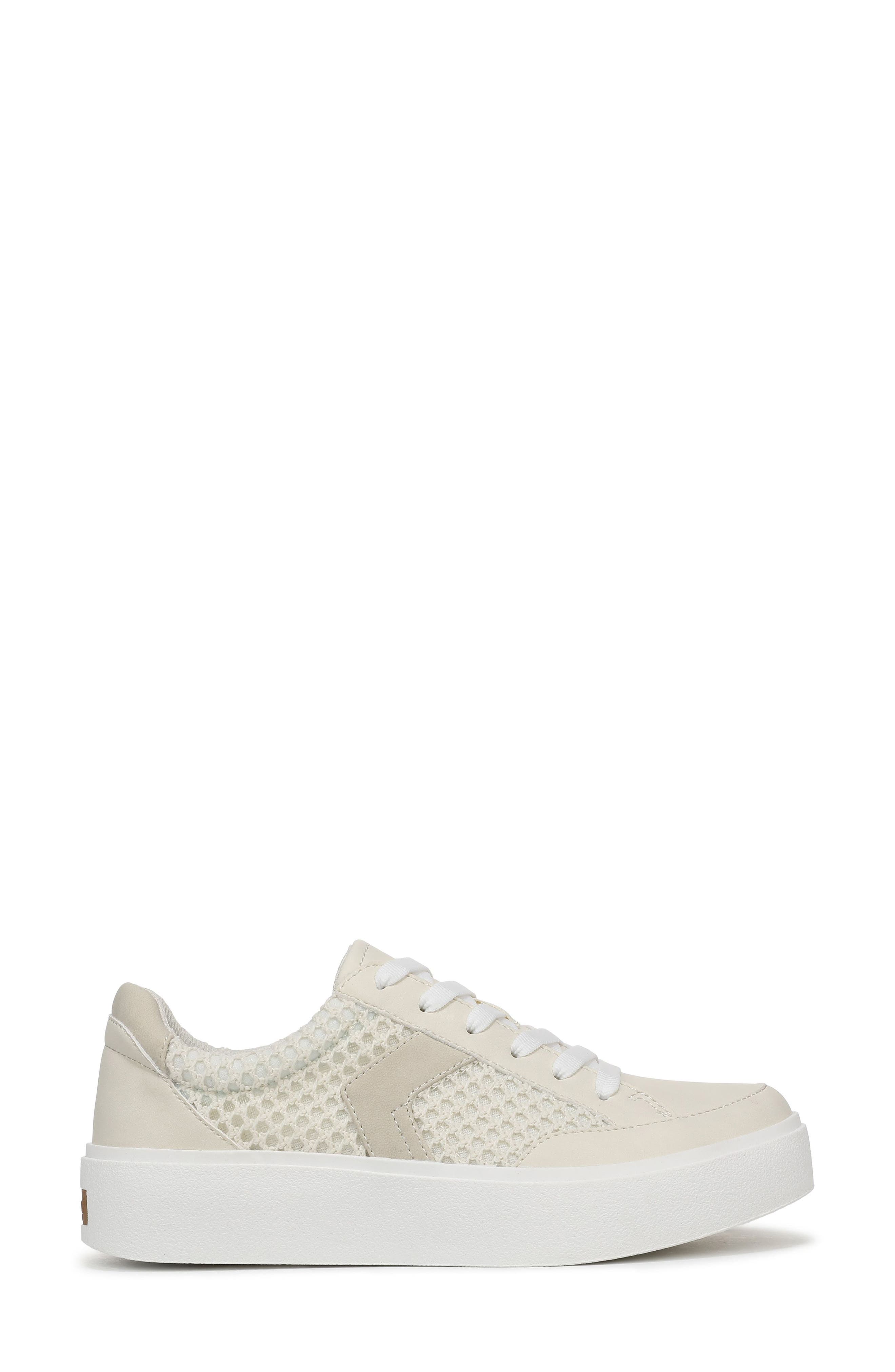 Madison Lace Platform Sneaker, Alternate, color, OFF WHITE FAUX LEATHER