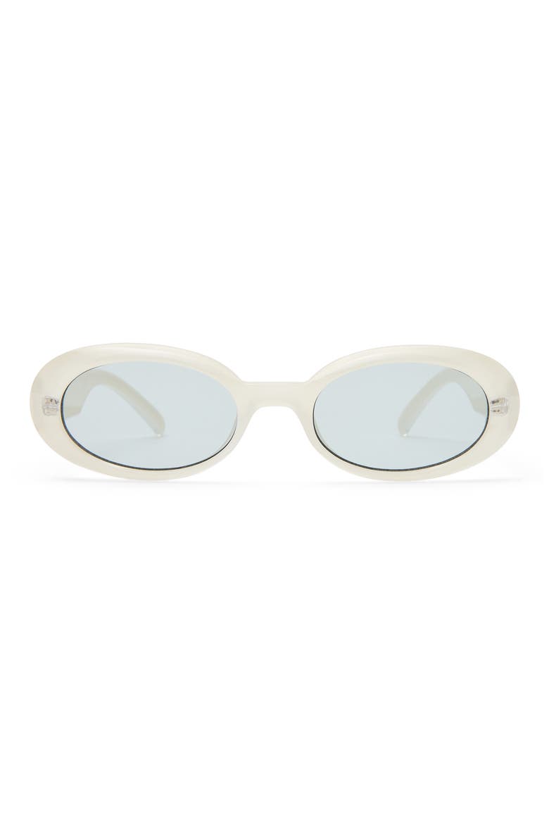 Work It 53mm Oval Sunglasses, Main, color, VANILLA PEARL / SMOKE TINT