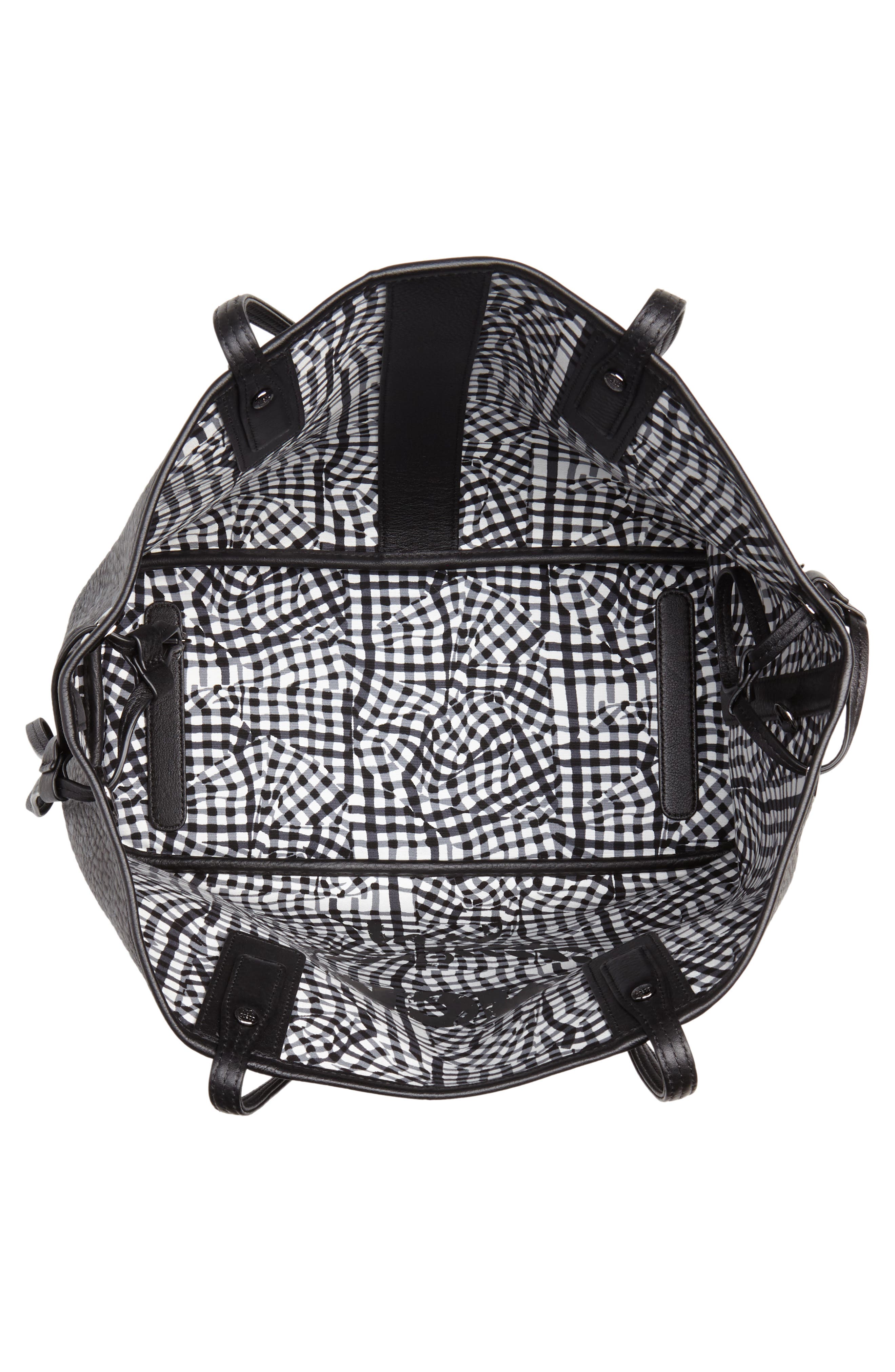 Medium Liz Reversible Shopper, Alternate, color, JET BLACK