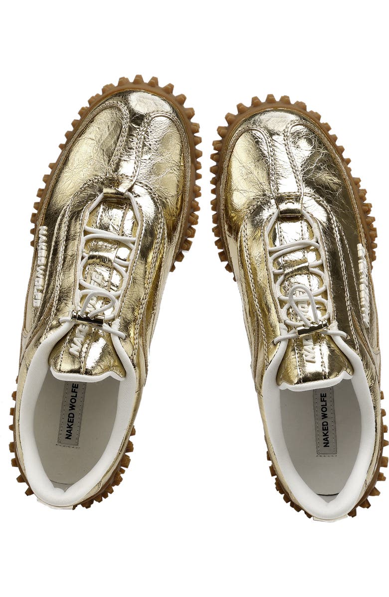 Naked Wolfe Island Pony Hair Sneaker, Alternate, color, Gold