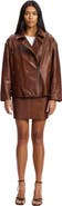 West 14th New Yorker Oversized Leather Moto Jacket