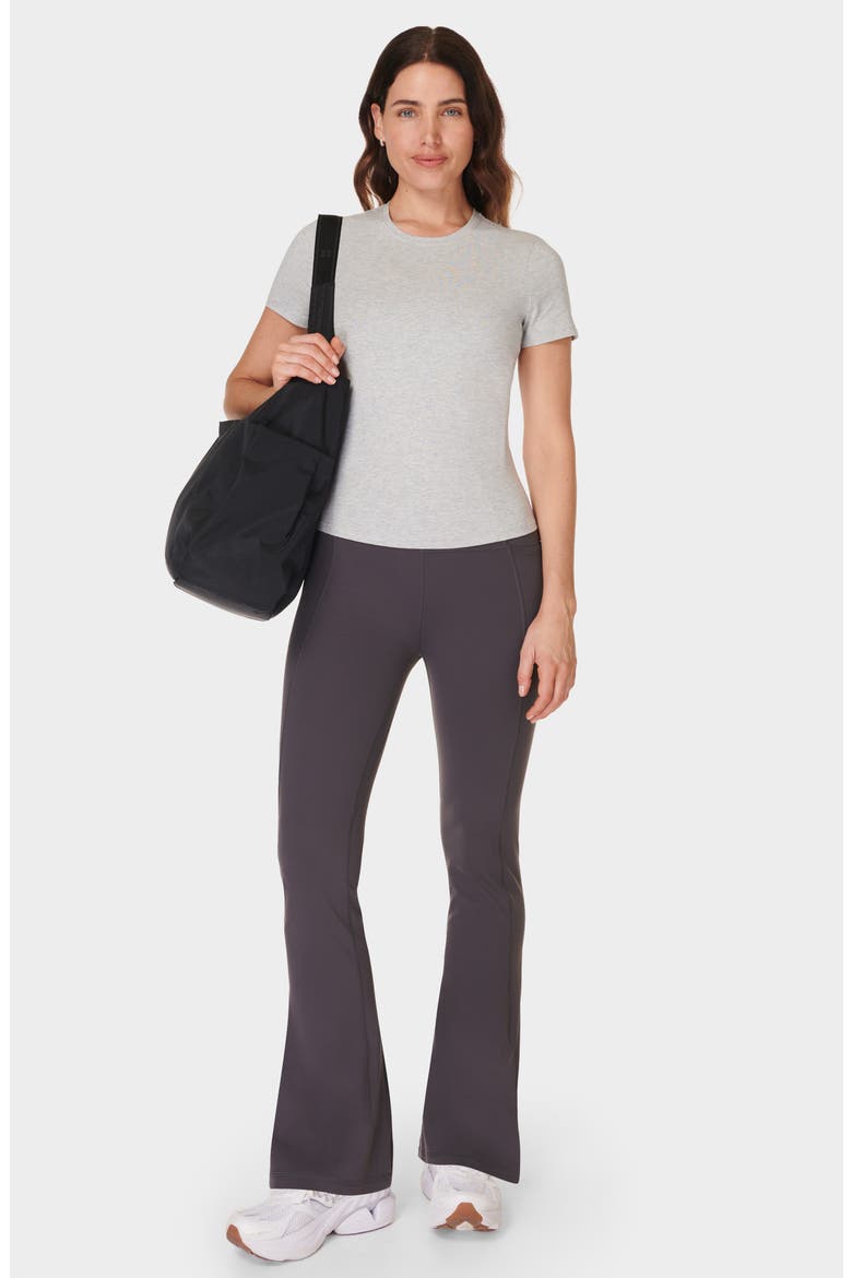 Essential Sculpt Tee, Alternate, color, LIGHT GREY MARL
