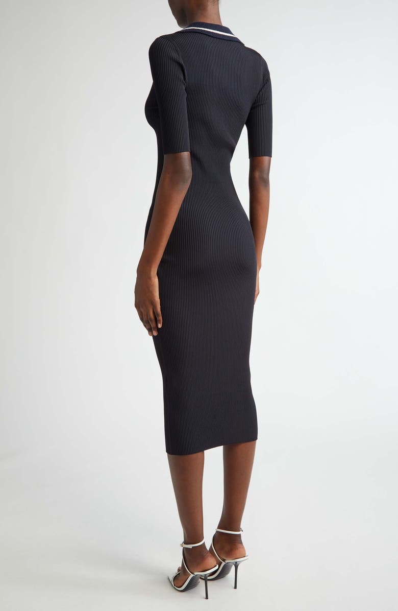 A.L.C. Darcy Rib Midi Dress, Alternate, color, Midnight