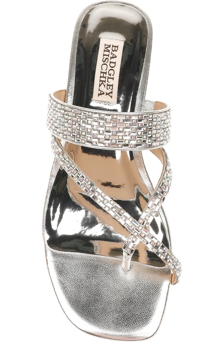 Badgley Mischka Collection Zelah Embellished Sandal, Alternate, color,