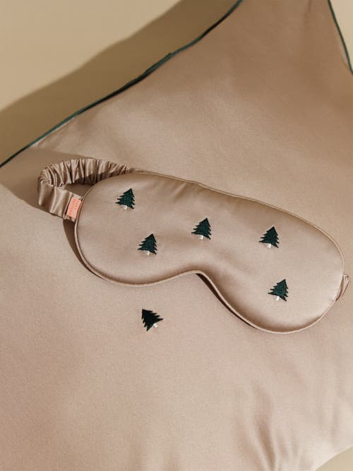 Lost Pattern Nyc Silk Sleep Eye Mask In Neutral
