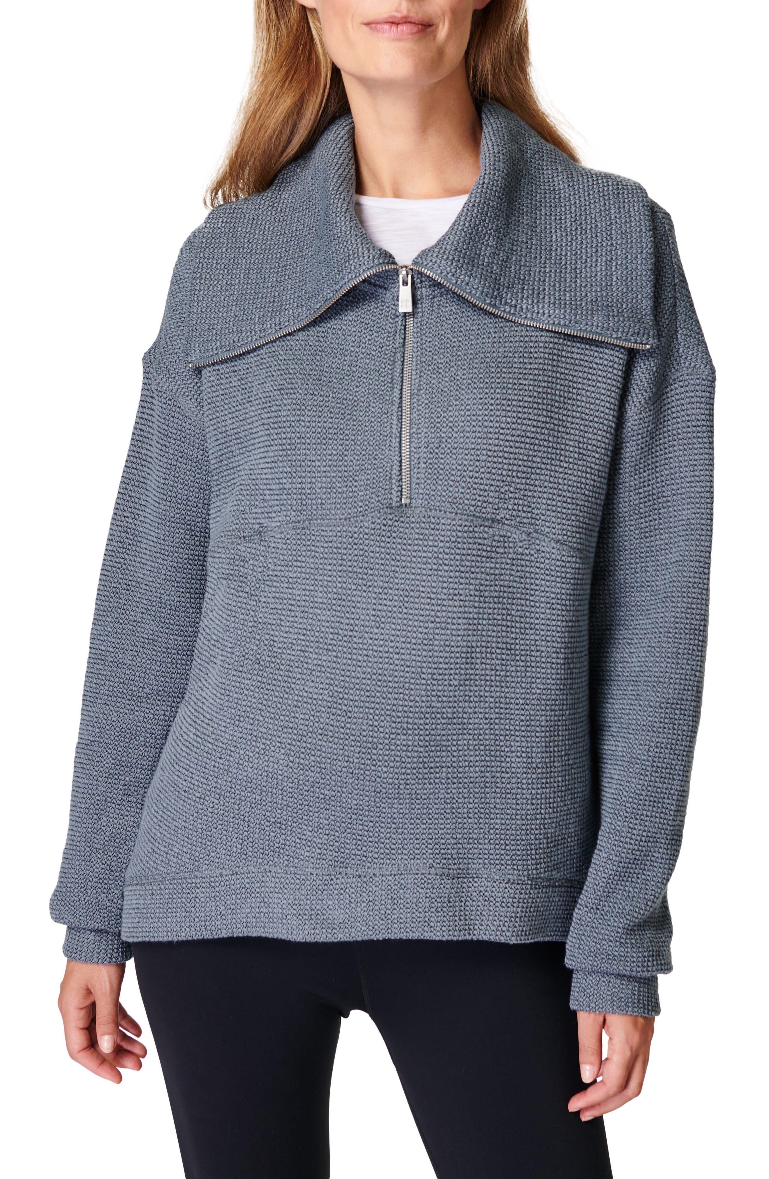 Restful Bouclé Half Zip Pullover (Women) | Nordstrom