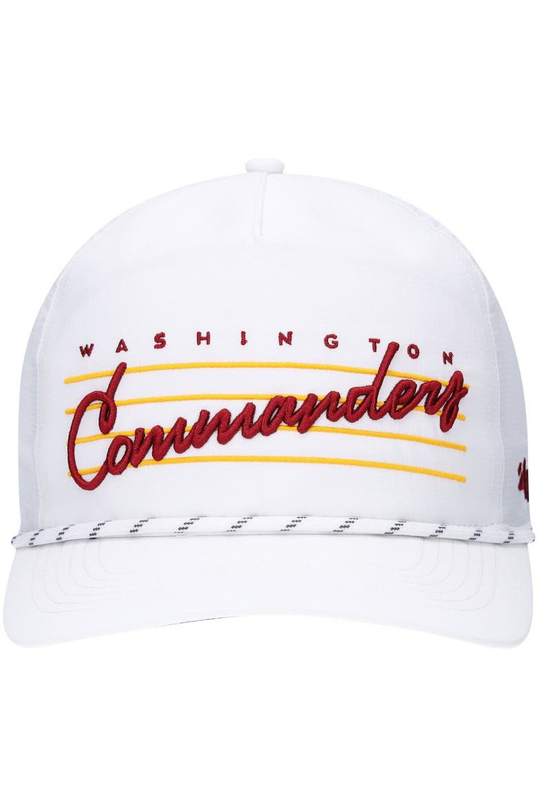 Alternating Color Cursive '47 Men's '47 White Washington Commanders Downburst Hitch Adjustable ...