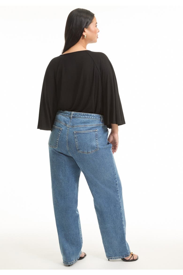June Fit High Rise Straight Leg Stretch Jeans, Alternate, color, VINTAGE MEDIUM WASH