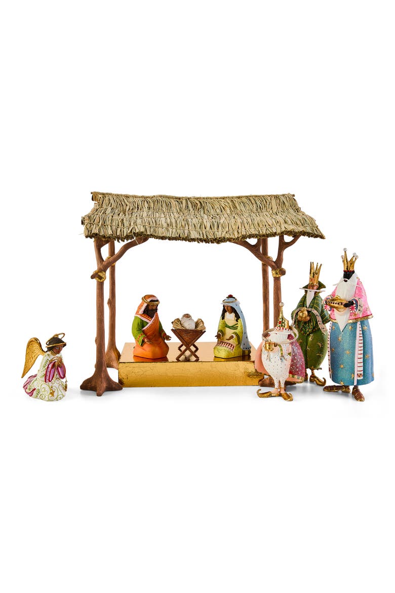 Patience Brewster World Nativity 8-Piece Set, Main, color, MULTI