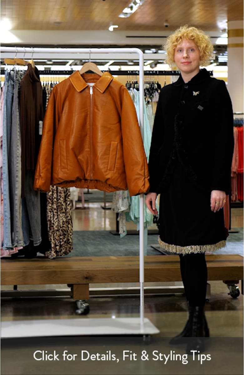 Oversize Faux Leather Jacket, sales video thumbnail