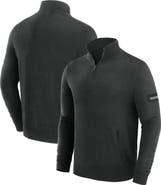 J. Palmer Men's J. Palmer Black Las Vegas Raiders Franchise Quarter-Zip Sweater