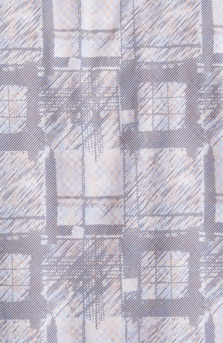 Bugatchi James OoohCotton<sup>®</sup> Abstract Print Stretch Cotton Button-Up Shirt, Alternate, color, 