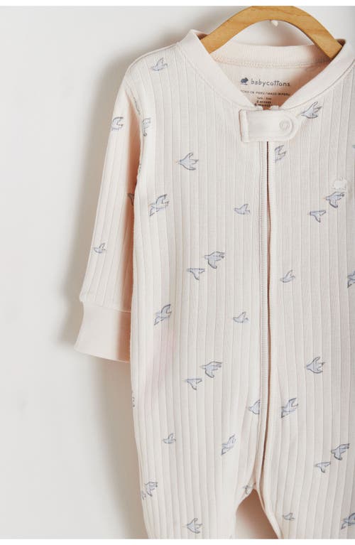 Babycottons Goose Zip Footed Pajama