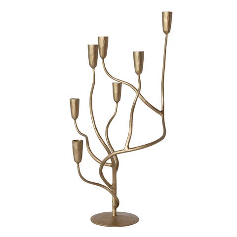 Hand-Forged Iron Candelabra