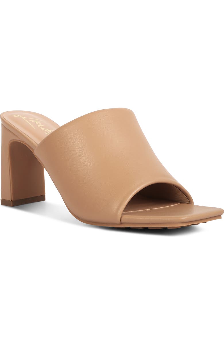 LONDON RAG Cannes Slide Sandal, Main, color, Camel