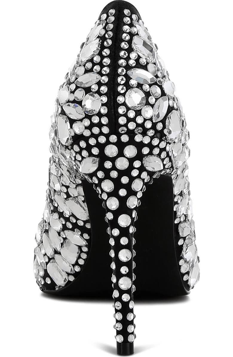 LONDON RAG Iceout Crystal Embellished Pump, Alternate, color, Black