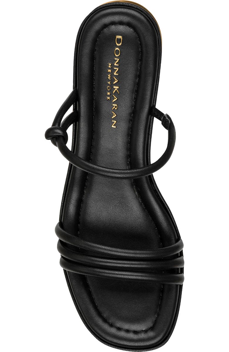 DKNY Tafeta Slide Sandal, Alternate, color, Black