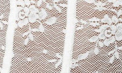 Edikted Ally Sheer Lace Cupped Bodysuit In White