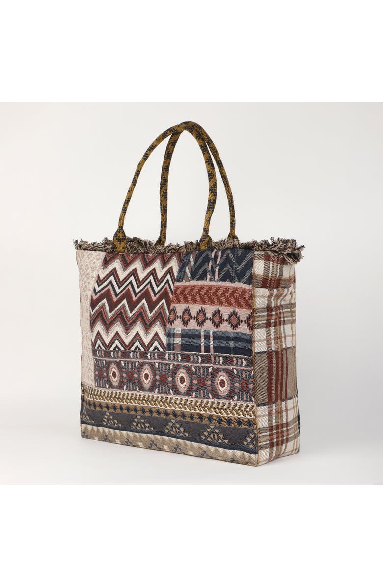 Vismaya Eminent Jacquard Bag, Alternate, color, Beige Brown