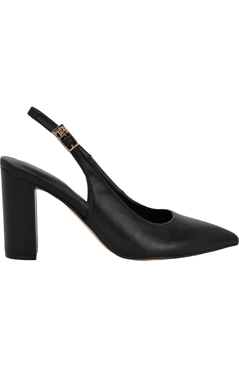 Tommy Hilfiger Azalee Block Heel Slingback Pump, Alternate, color, Black