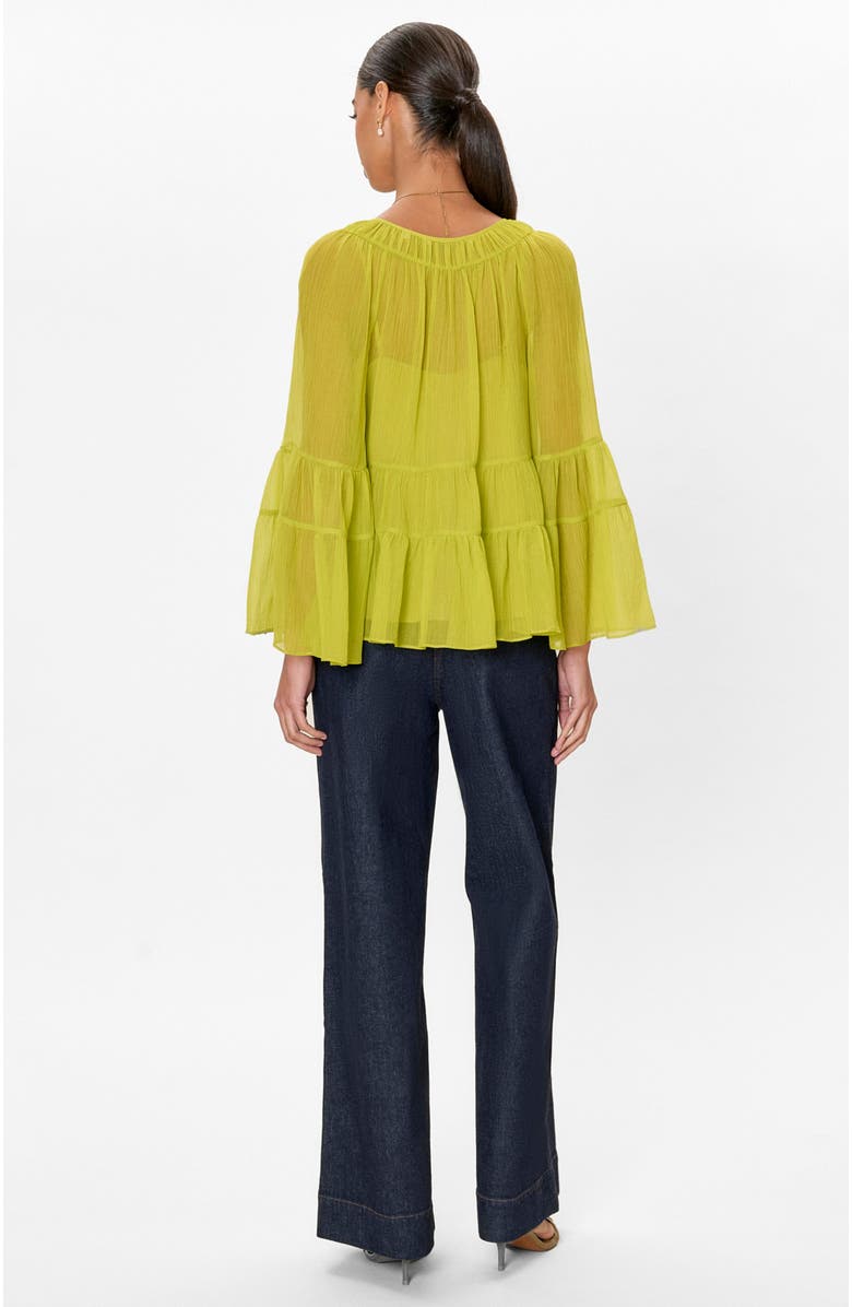 Rebecca Taylor Skye Blouse, Alternate, color, Pear Green