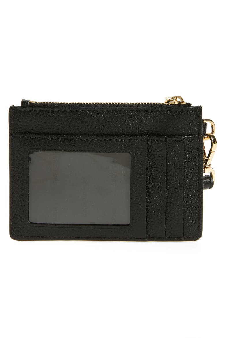 Small Mercer Leather RFID Coin Purse, Alternate, color, BLACK