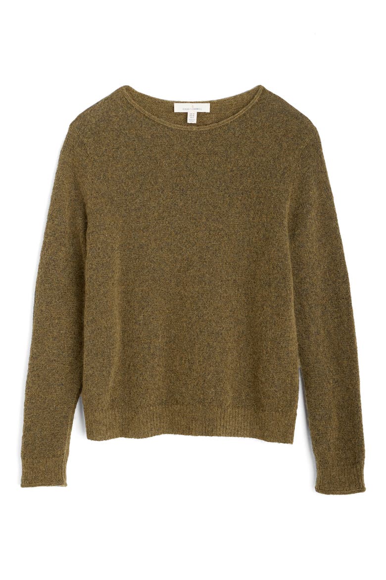 Lily Bell Wool & Mohair Blend Sweater, Main, color, KNIT MELANGE RICH OLIVE