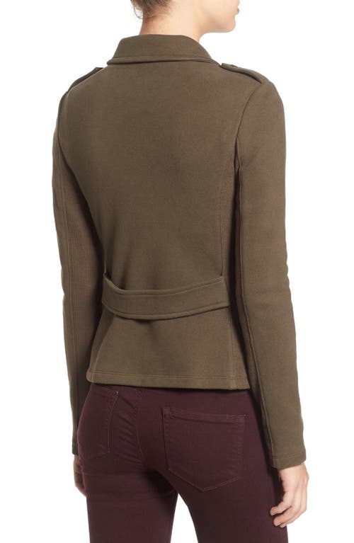 James Perse Double Breasted Blazer In Green