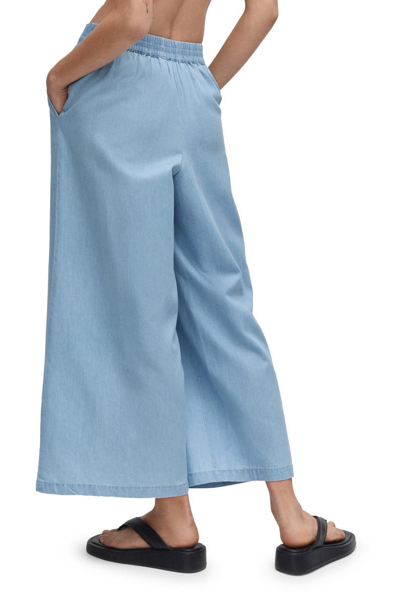 MANGO Cotton Pull-On Culottes, Alternate, color, 