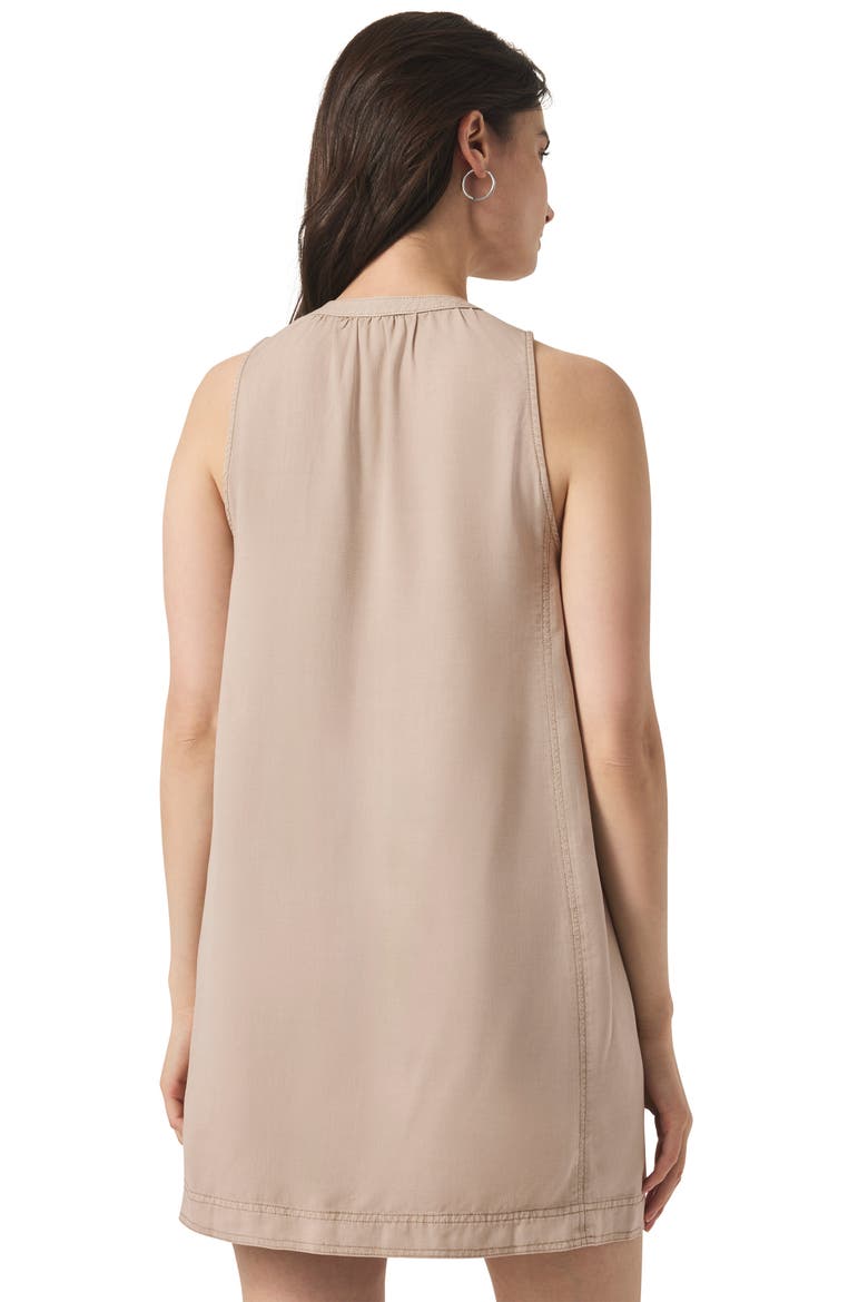 Charity Sleeveless Minidress, Alternate, color, FAWN