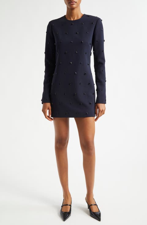 Kenna Embellished Long Sleeve Minidress