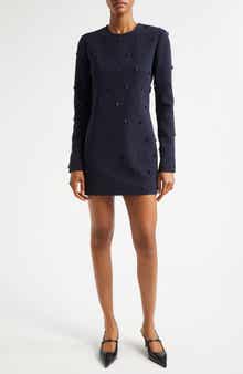 A.L.C. Kenna Embellished Long Sleeve Minidress