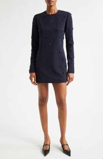 A.L.C. Kenna Embellished Long Sleeve Minidress