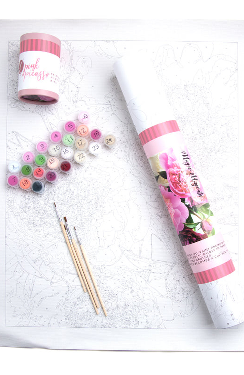 Pink Picasso Kits Magic Paint by Numbers Kit, Alternate, color, Magenta