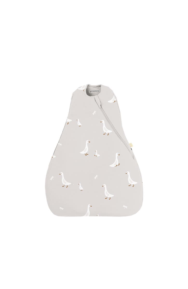 gunamuna Unisex Baby Transitional Swaddle Sleep Sack, Easy Diaper Changes, 1.0 TOG, Main, color, Goose