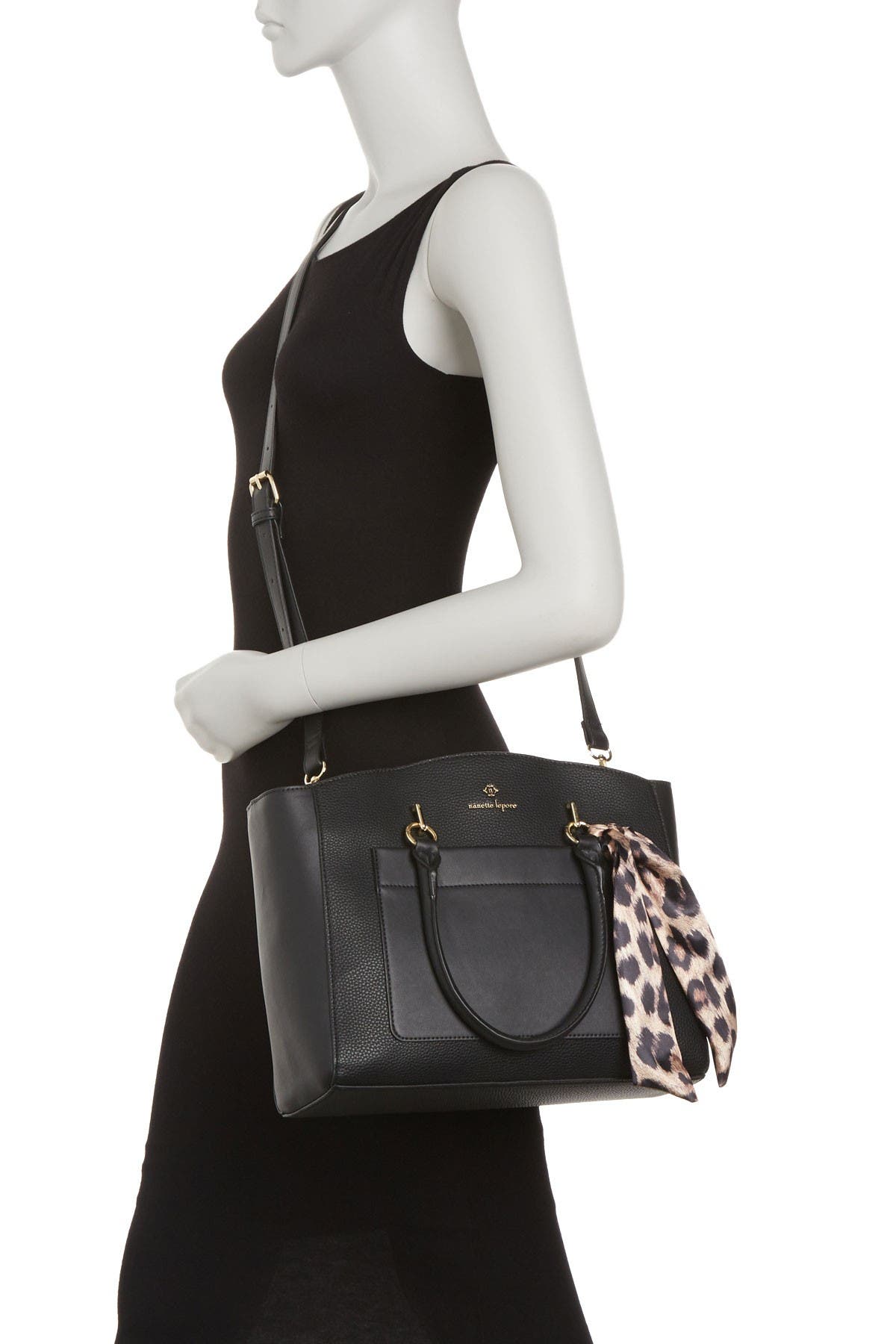 Nanette Lepore Darryl Scarf Satchel, Alternate, color, 