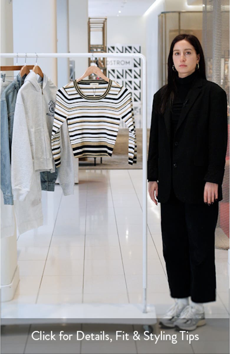 Yukio Stripe Crewneck Top, sales video thumbnail