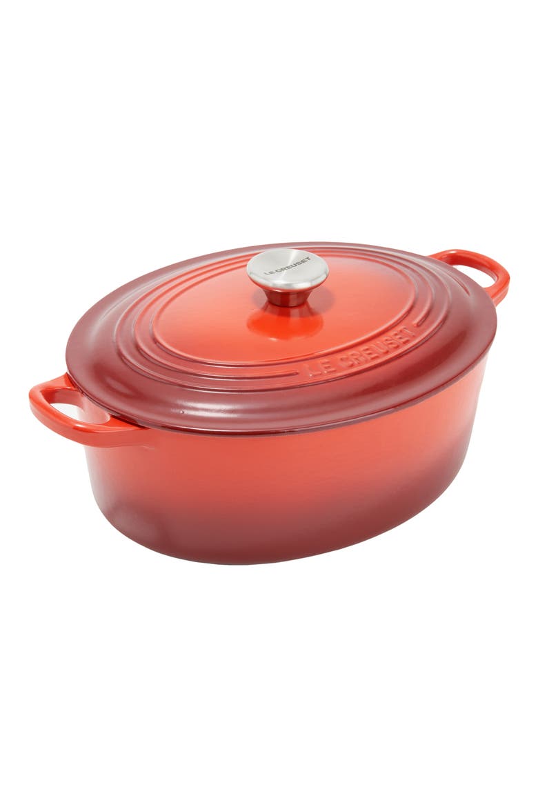 4.5-Quart Oval Dutch Oven, Main, color, CERISE