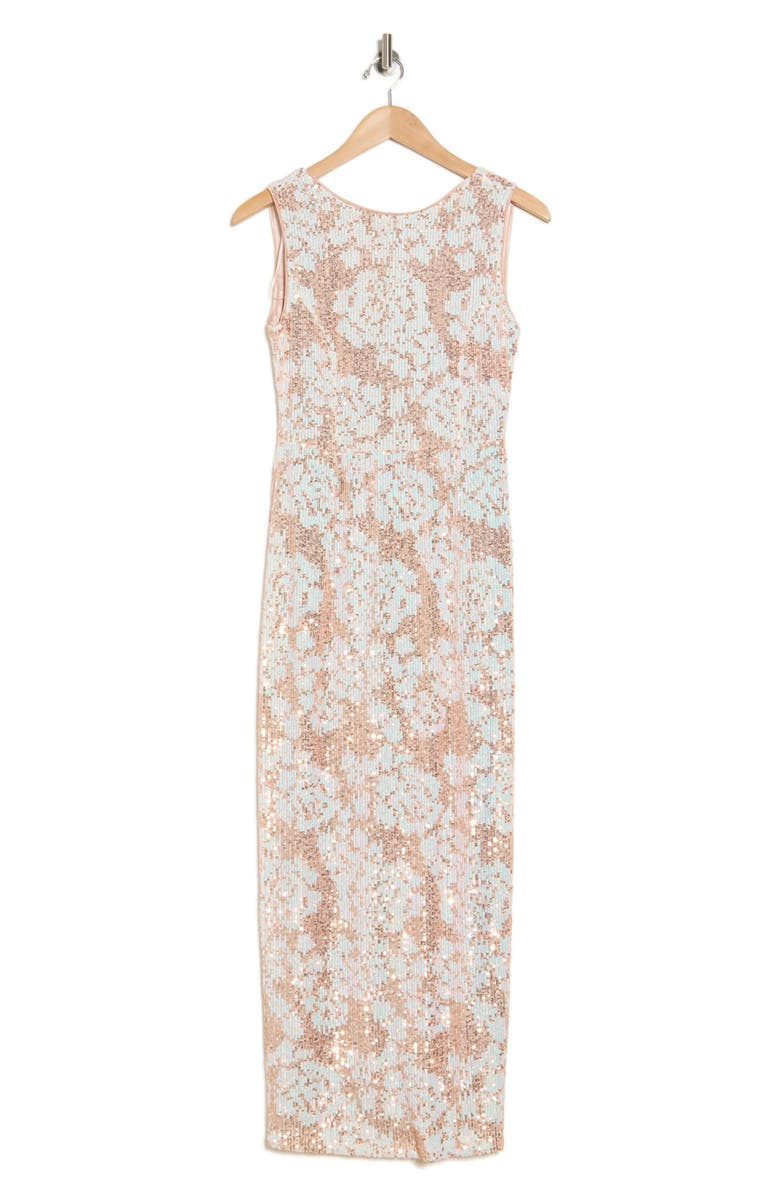 Nanette Lepore Sequin Mesh Dress, Alternate, color, 