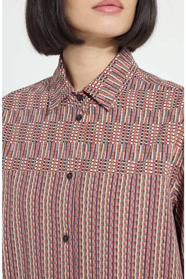 Marjorie Placed Print Shirt, Alternate, color, TRANSEASONAL CROSSOVER