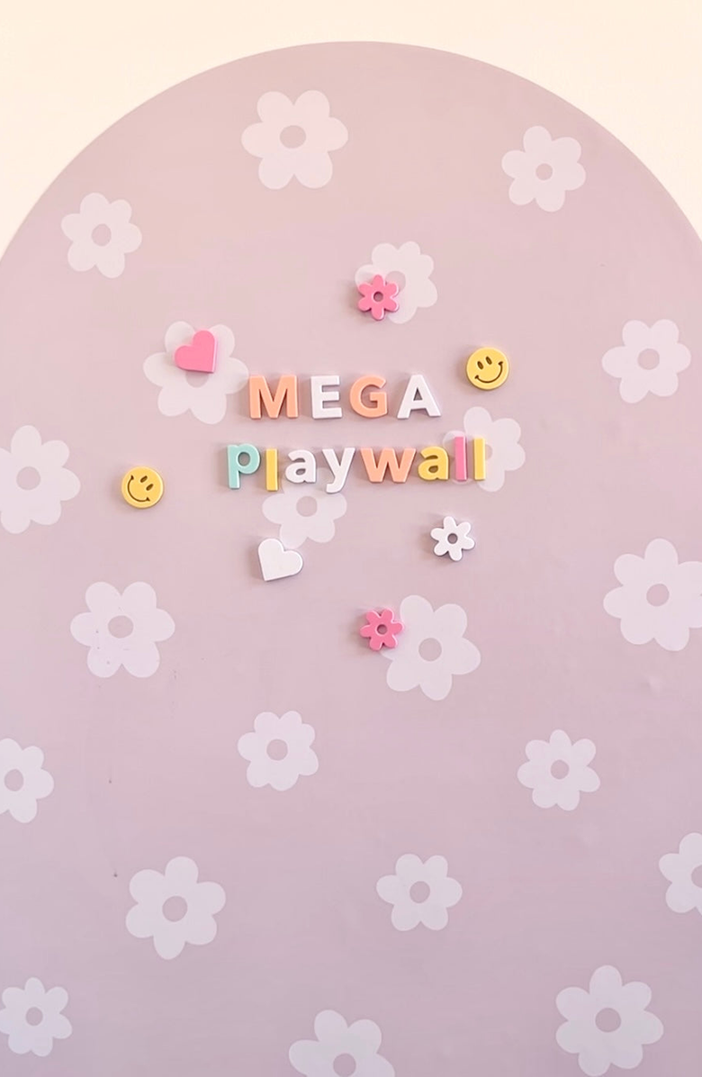 Cherrypick MEGA Magic Playwall Arch Magnetic Wall Decal, Alternate, color, Daisy