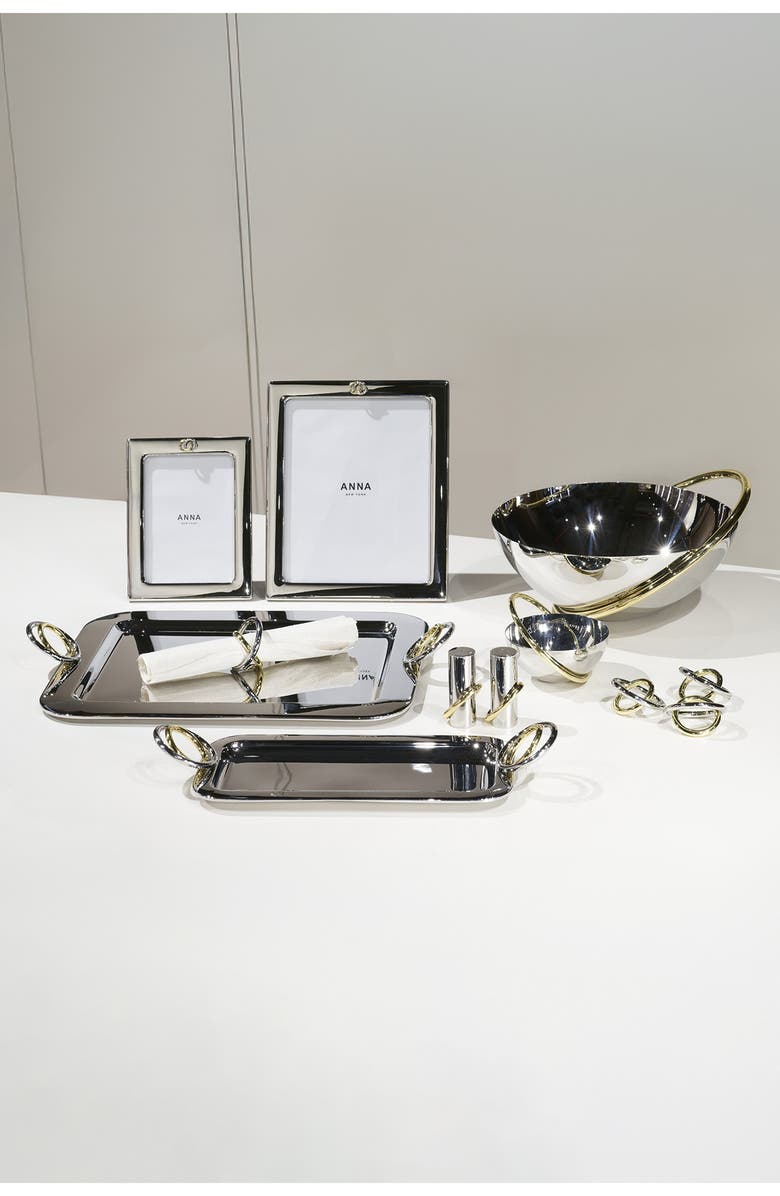 ANNA New York Ring 8 x 10-Inch Picture Frame, Alternate, color, Silver / Gold