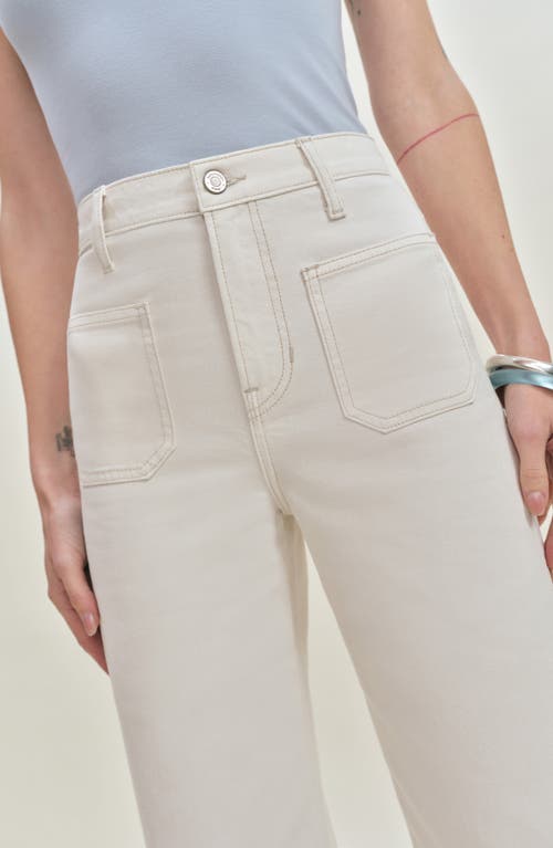 Reformation Alyssa Patch Pocket High Waist Wide Leg Jeans