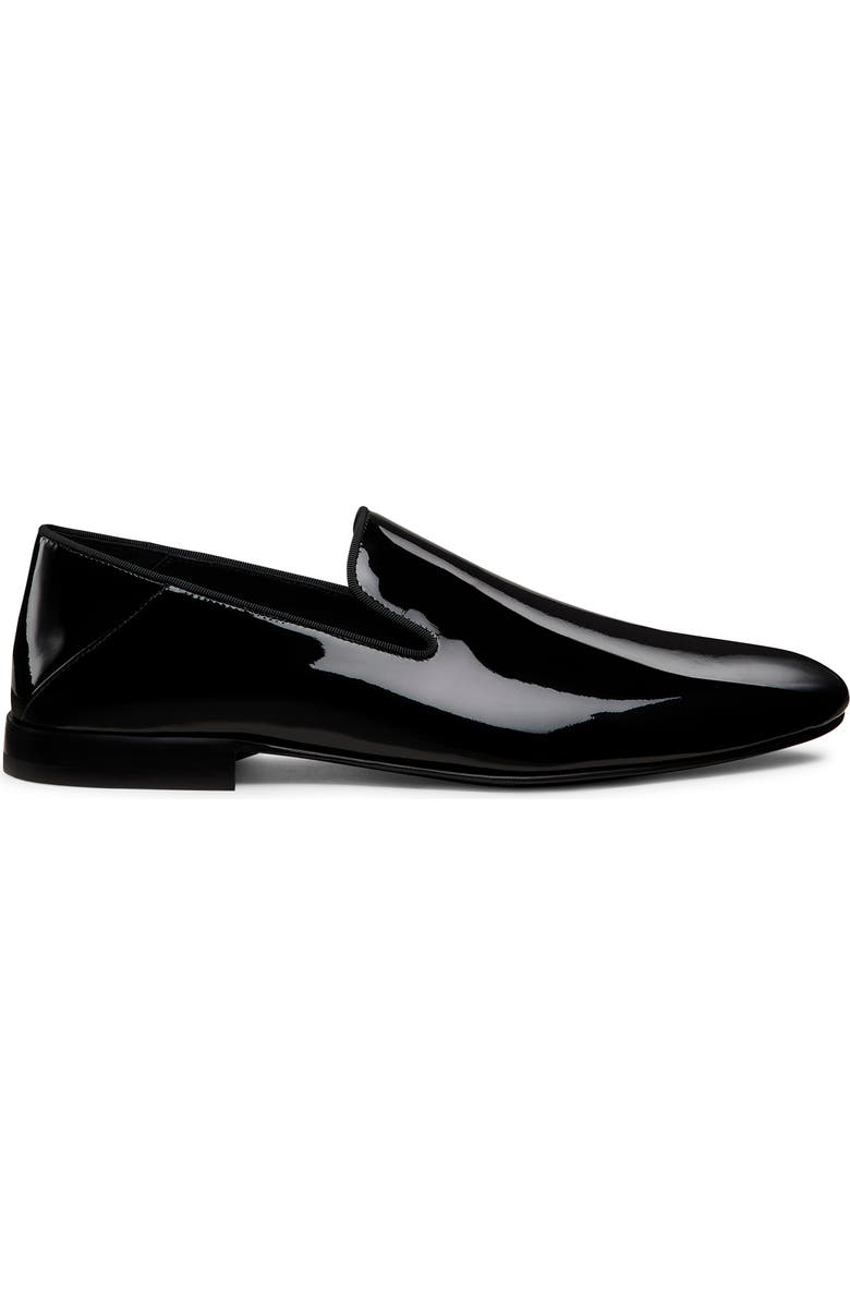 Stuart Weitzman Buzz Venetian Loafer, Alternate, color, Black Patent