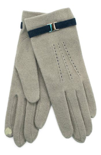 Portolano Wool Blend Gloves In Green