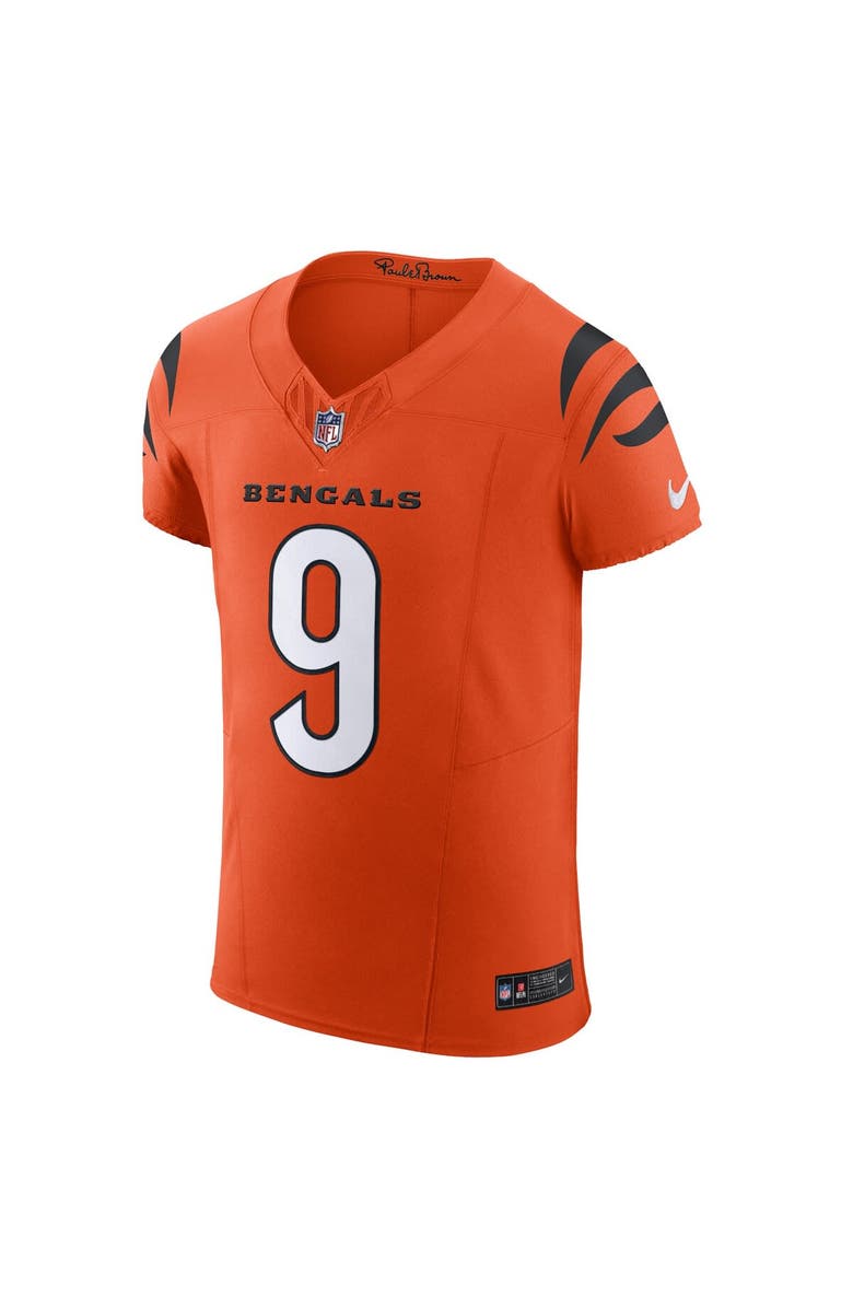 Nike Men's Nike Joe Burrow Orange Cincinnati Bengals Vapor F.U.S.E. Elite Jersey, Alternate, color, Orange