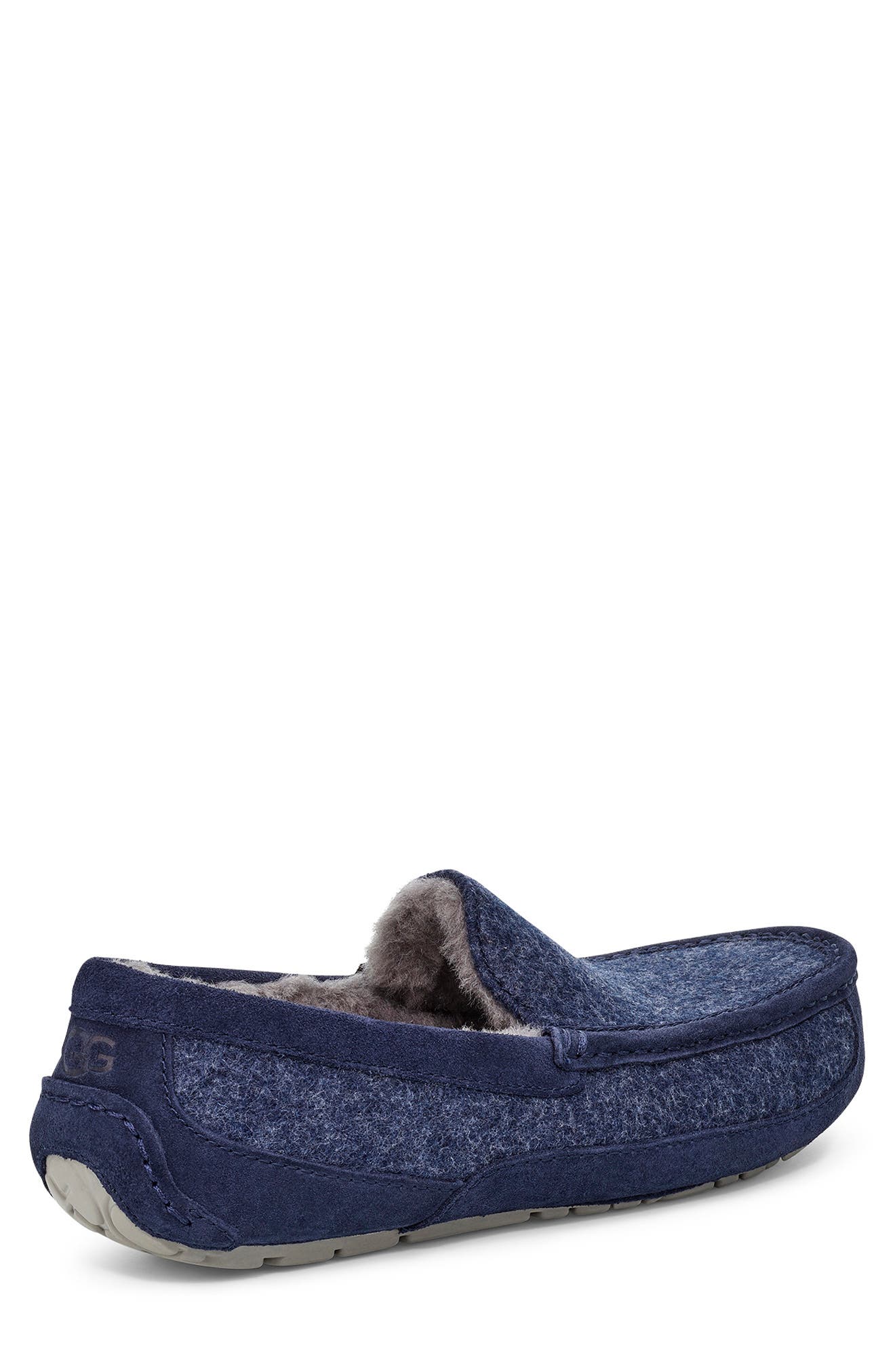 UGG Ascot UGGpure Lined Slipper, Alternate, color, DARK SAPPHIRE