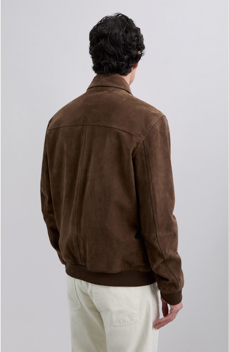 Scalpers Zekesuede Jacket, Alternate, color, Darkbrown