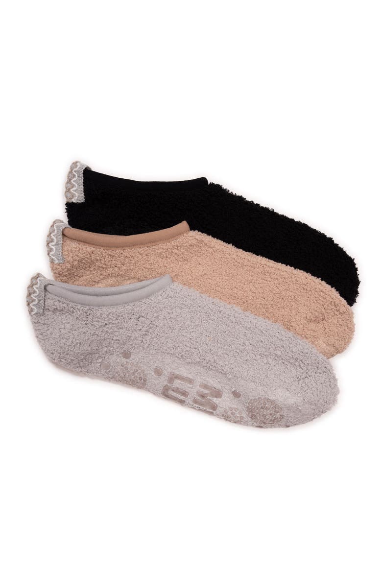 Ballerina Cozy Socks with Grippers, 3 Pair Pack, Main, color, Neutrals