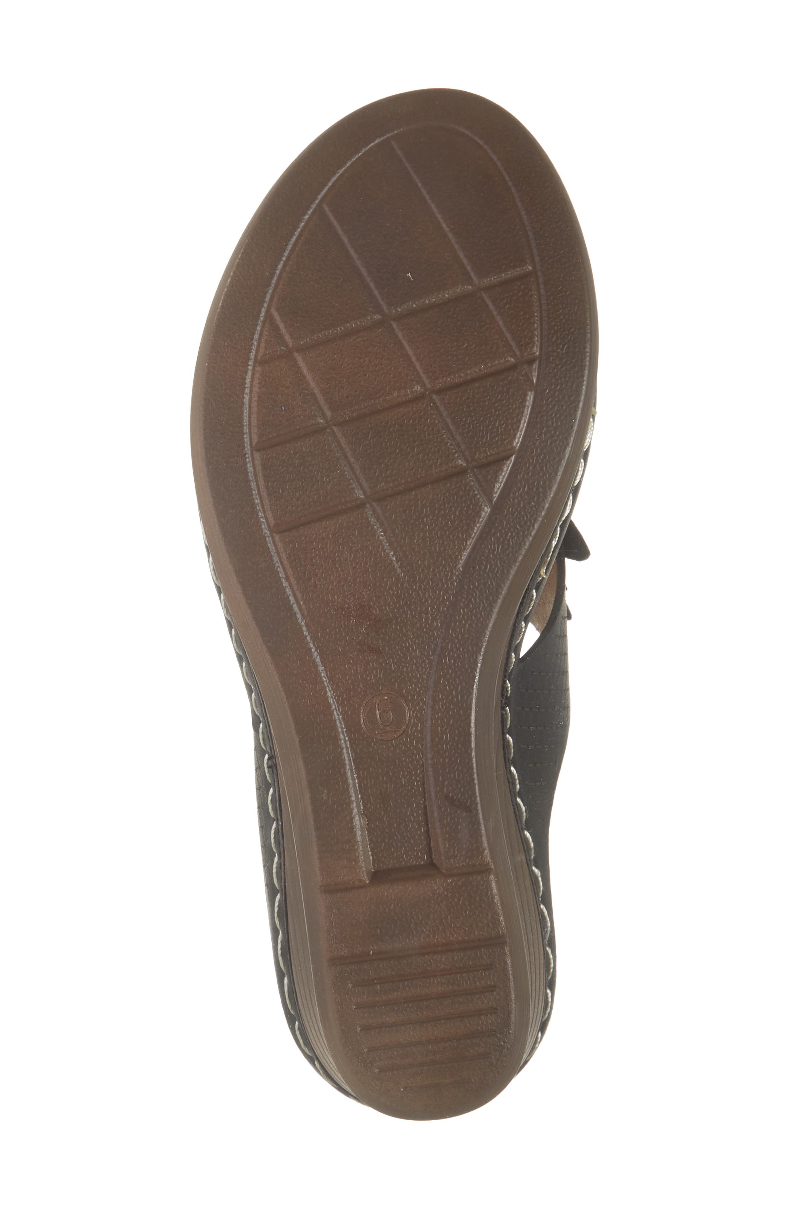 EXTREME BY EDDIE MARC Yaz Floral Appliqué T-Strap Sandal, Alternate, color, Black